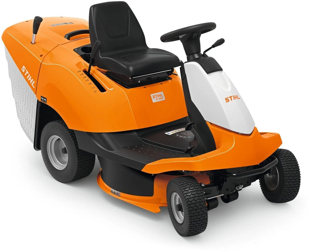 STIHL RT 4082 Aufsitzmäher – Kompakt, Wendigkeit und Leistungsstark für Große Rasenflächen