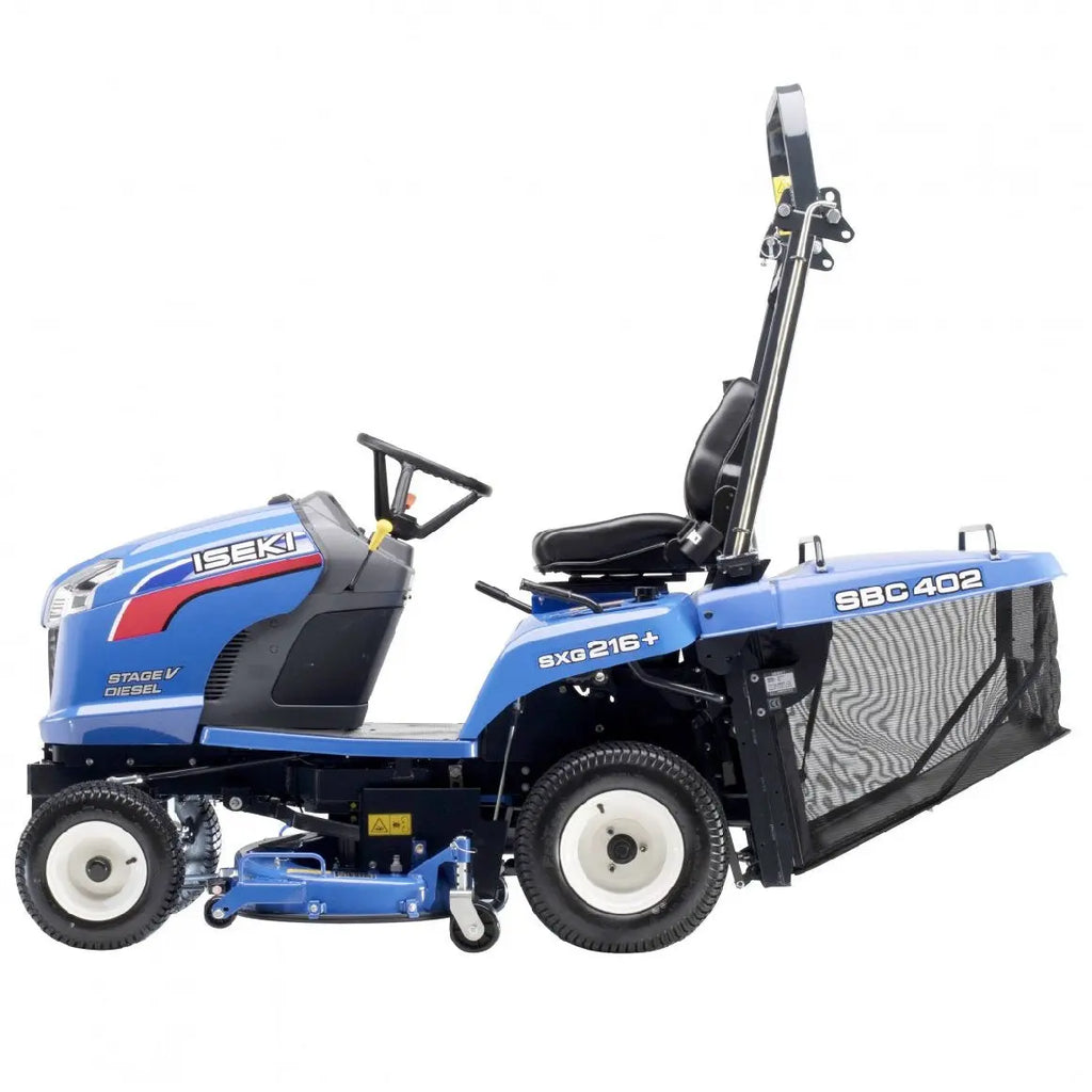 ISEKI SXG 216 M Diesel-Rasentraktor mit mechanischer Grasfangkorbentleerung