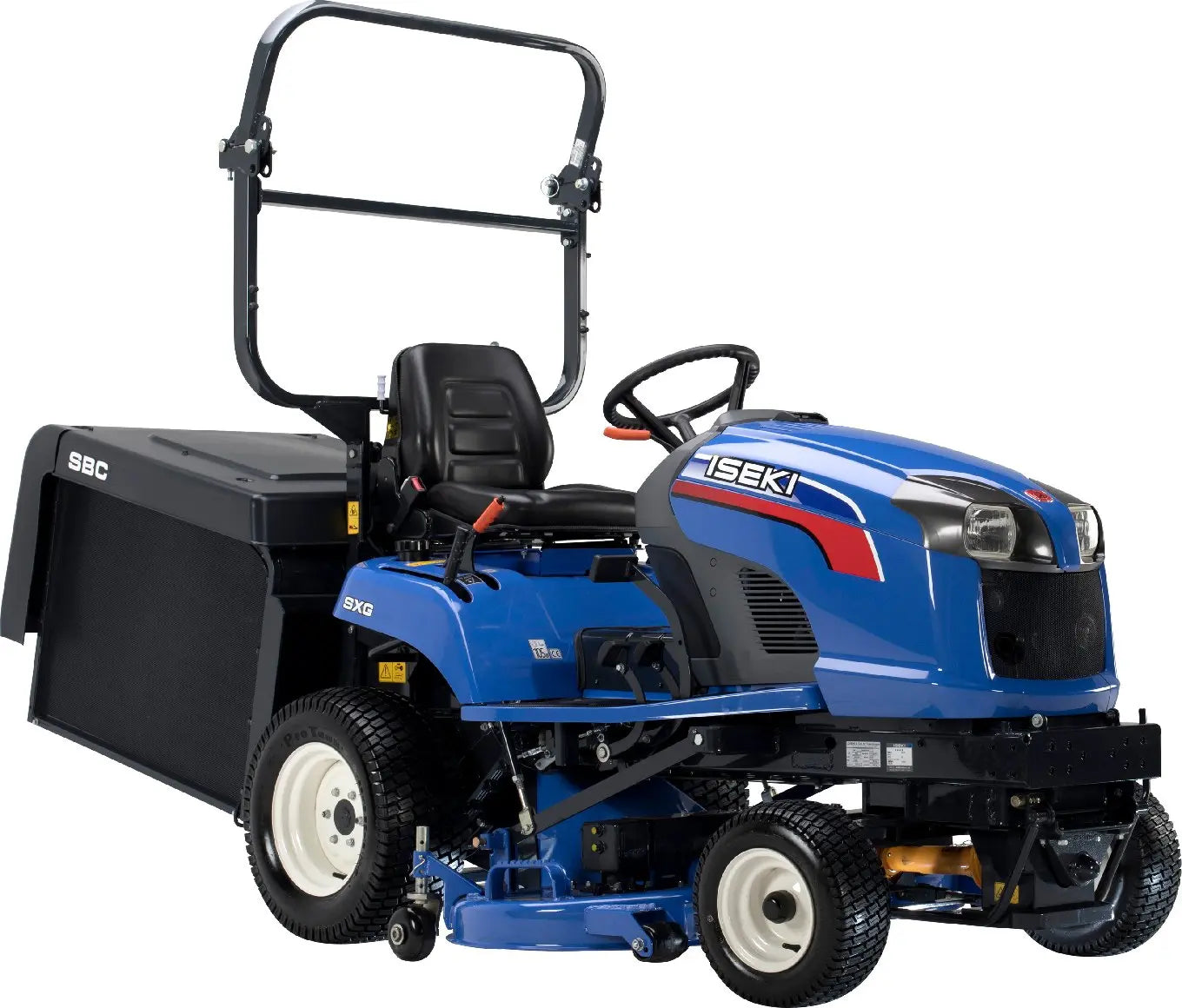 Iseki SXG 324 Diesel-Rasentraktor mit 137 cm Mähwerk und 590 L Grasfangkorb