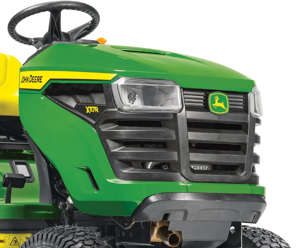John Deere X117R Rasentraktor mit integriertem Grasfangsystem