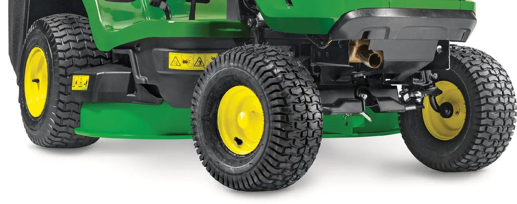 John Deere X117R Rasentraktor mit integriertem Grasfangsystem
