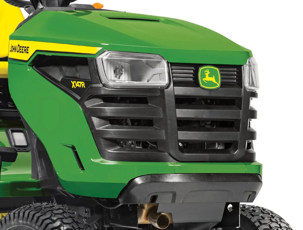 John Deere X147R Rasentraktor – Komfortabler Aufsitzmäher mit 107 cm Mähwerk und 300-Liter-Fangkorb