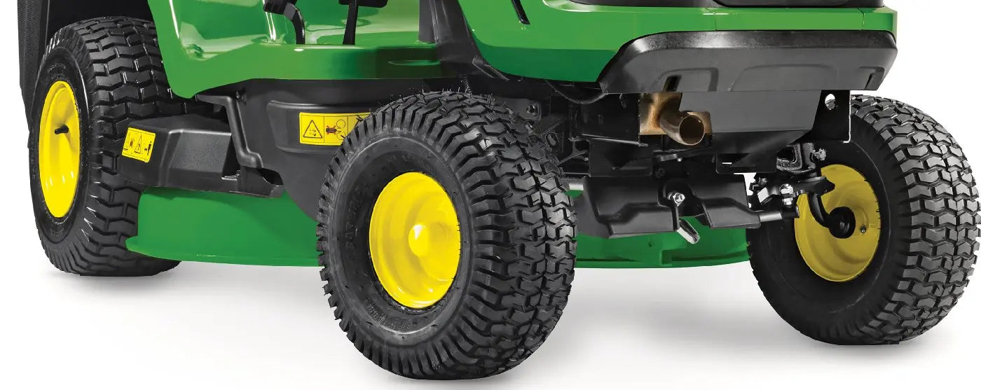 John Deere X147R Rasentraktor – Komfortabler Aufsitzmäher mit 107 cm Mähwerk und 300-Liter-Fangkorb