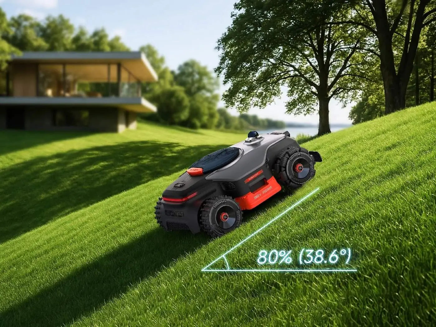 NexLawn Vidar 3000 AWD Mähroboter ohne Begrenzungskabel für große Rasenflächen bis 3.000 m²