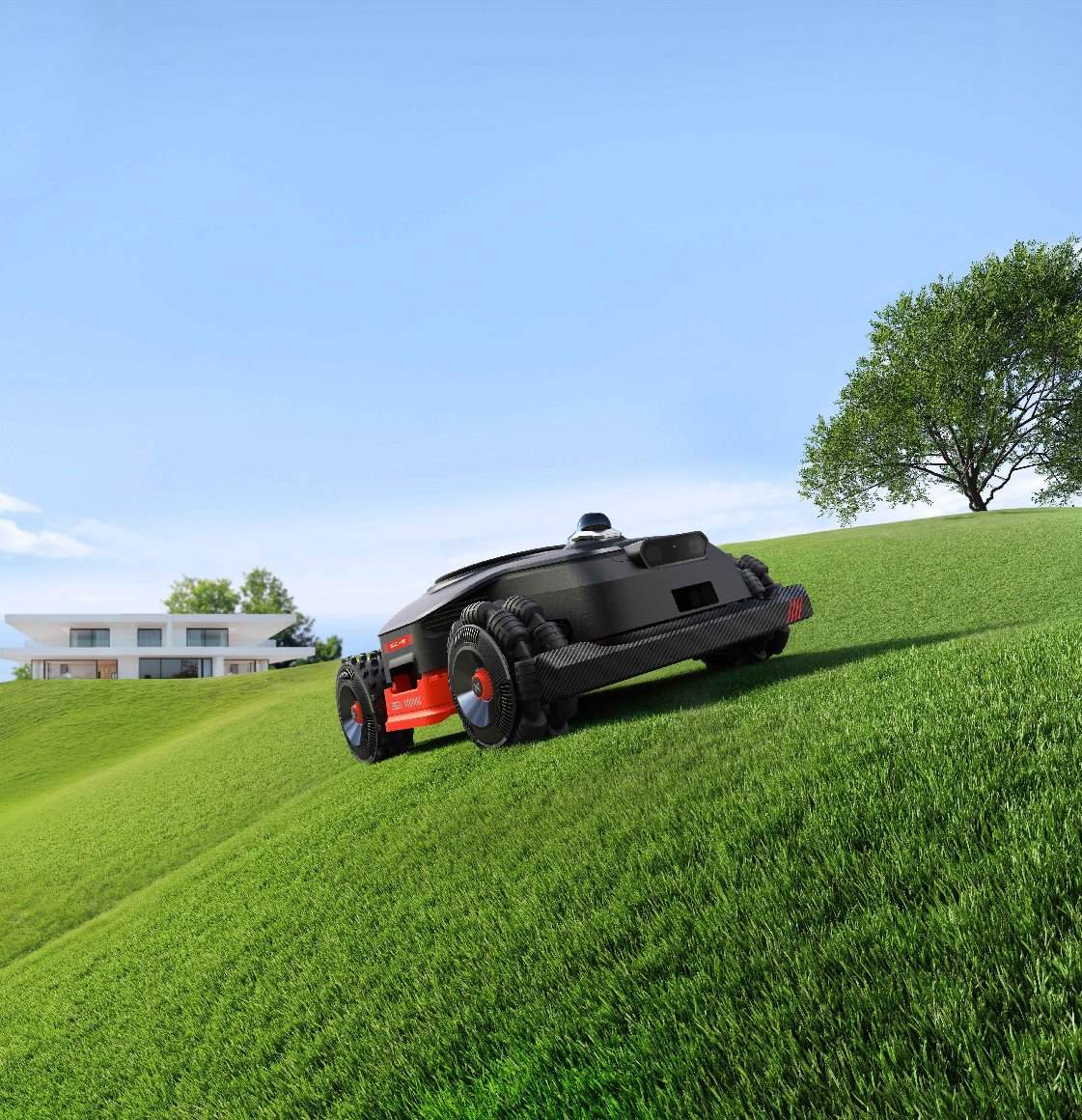 NexLawn Vidar 3000 AWD Mähroboter ohne Begrenzungskabel für große Rasenflächen bis 3.000 m²