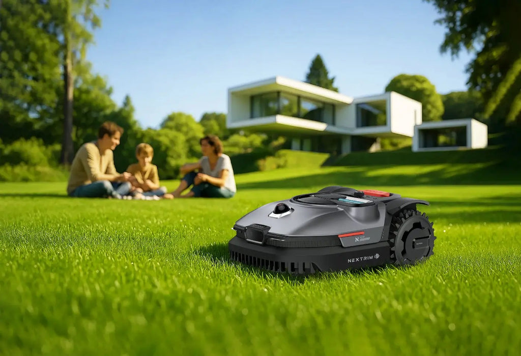 Nexlawn Mähroboter Vidar 800 ohne Begrenzungskabel für mittelgroße Rasenflächen