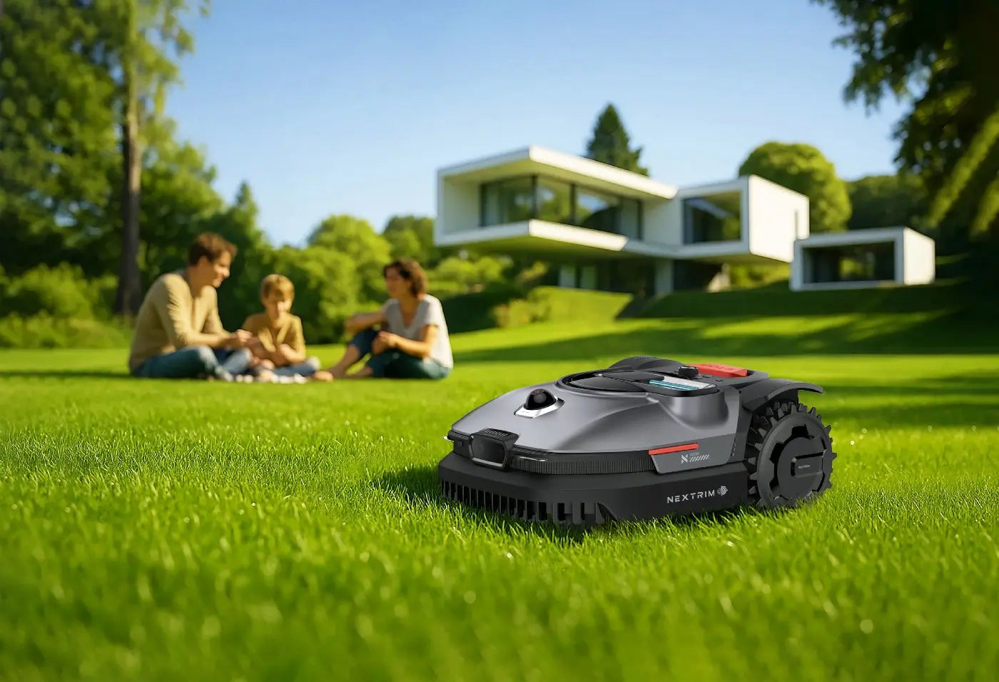 Nexlawn Mähroboter Vidar 800 ohne Begrenzungskabel für mittelgroße Rasenflächen