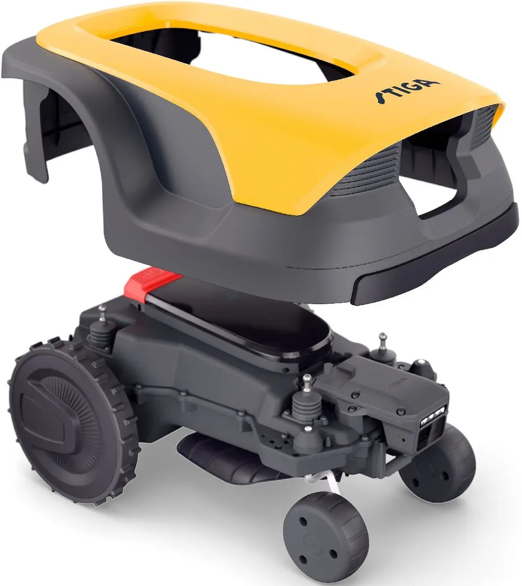 STIGA Mähroboter A 25V ohne Begrenzungskabel mit kostenloser Garage – Intelligente Vista-Navigation
