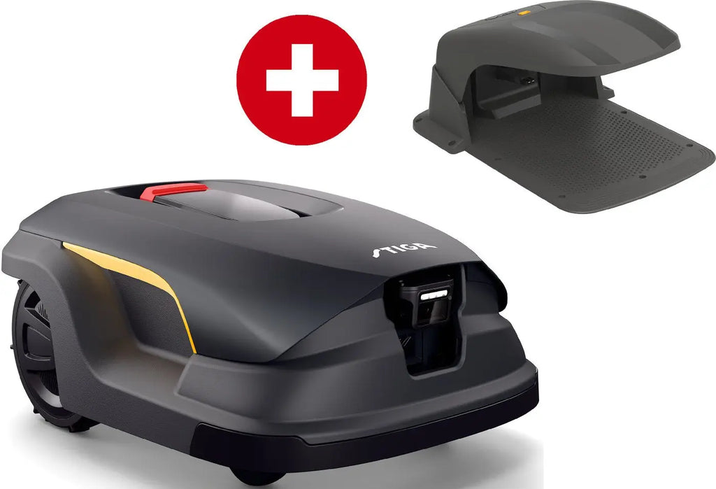 STIGA A 50v Mähroboter ohne Begrenzungskabel für bis zu 5.000 m² inkl. kostenloser Robotergarage