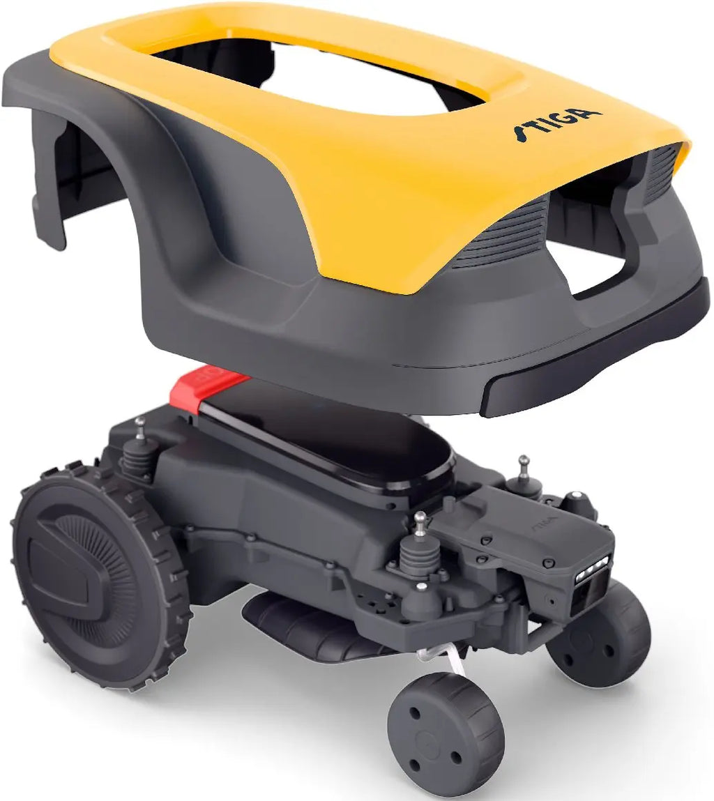 STIGA A 6v Mähroboter ohne Begrenzungskabel für bis zu 600 m² mit intelligenter GPS-Navigation