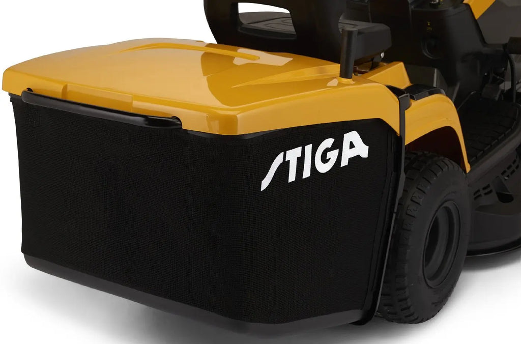 STIGA Estate 598 W Special HONDA Rasentraktor mit Mulchkit, Anhängerkupplung & Ladegerät – 98 cm Schnittbreite