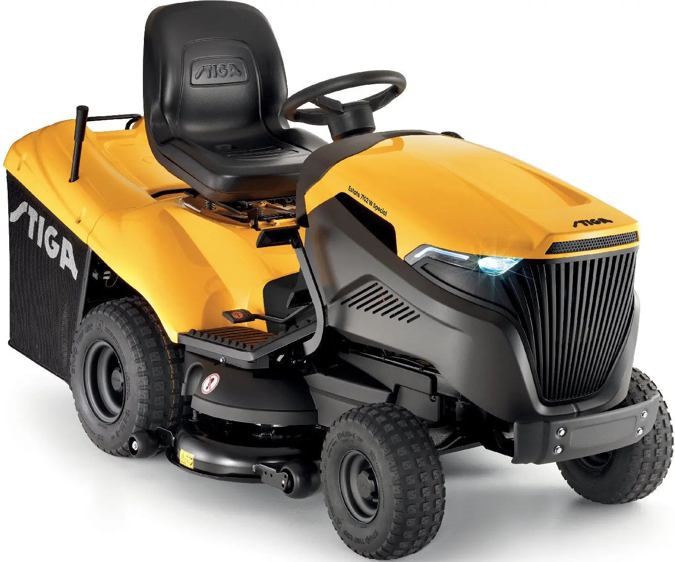 STIGA Estate 7102 W Special HONDA Rasentraktor mit Mulchkit, Anhängerkupplung & Batterieladegerät