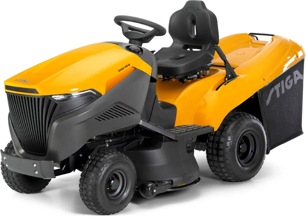 STIGA Estate 798 W Aufsitzmäher mit Honda Motor, Mulchkit, Anhängerkupplung & Batterieladegerät