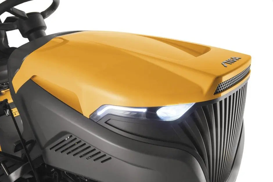 STIGA Estate 9122 WX Allrad-Rasentraktor – inklusive Mulchstopfen, Anhängerkupplung und Batterieladegerät für maximale Vielseitigkeit