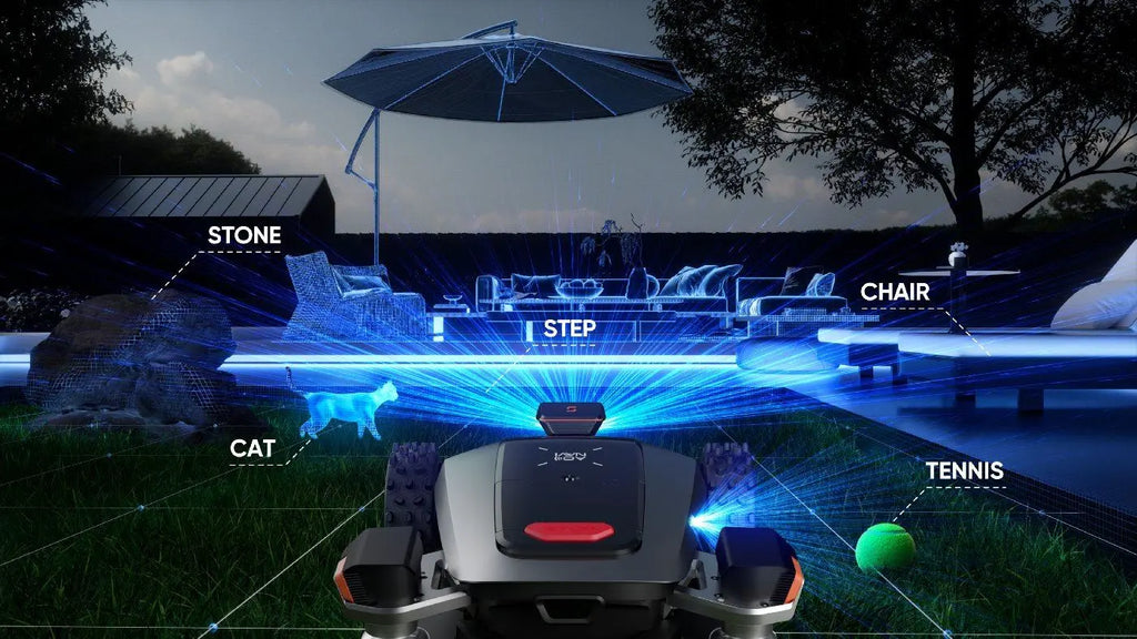 Sunseeker X9 Plus AWD Mähroboter ohne Begrenzungskabel für Sportplätze, Parks und Großflächen