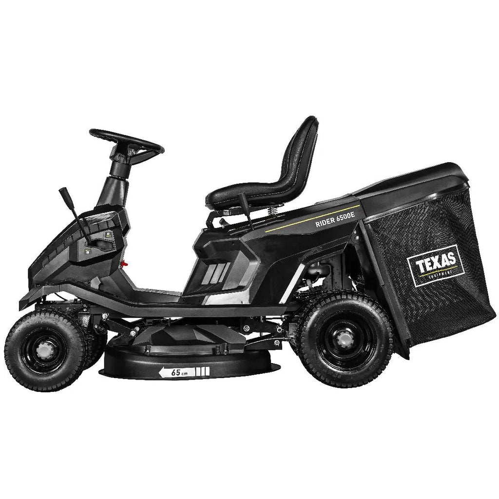 Texas Aufsitzmäher Rider 6500E 3-in-1 mit Fangkorb, Mulchfunktion und Seitenauswurf
