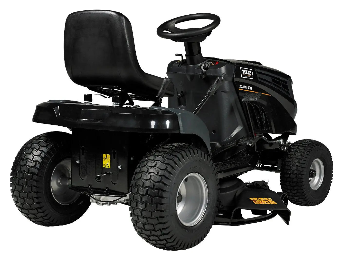 Texas XC140-98H Aufsitzmäher – 98 cm Mähdeck – Hydrostatgetriebe – inkl. Mulchkit – Komfort-Rasentraktor