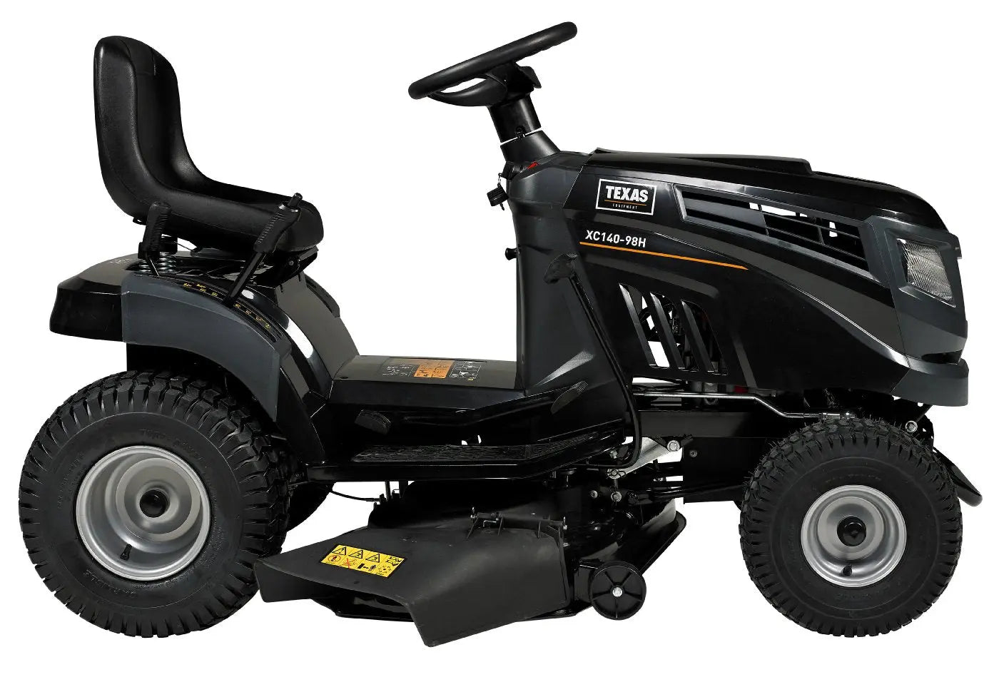 Texas XC140-98H Aufsitzmäher – 98 cm Mähdeck – Hydrostatgetriebe – inkl. Mulchkit – Komfort-Rasentraktor