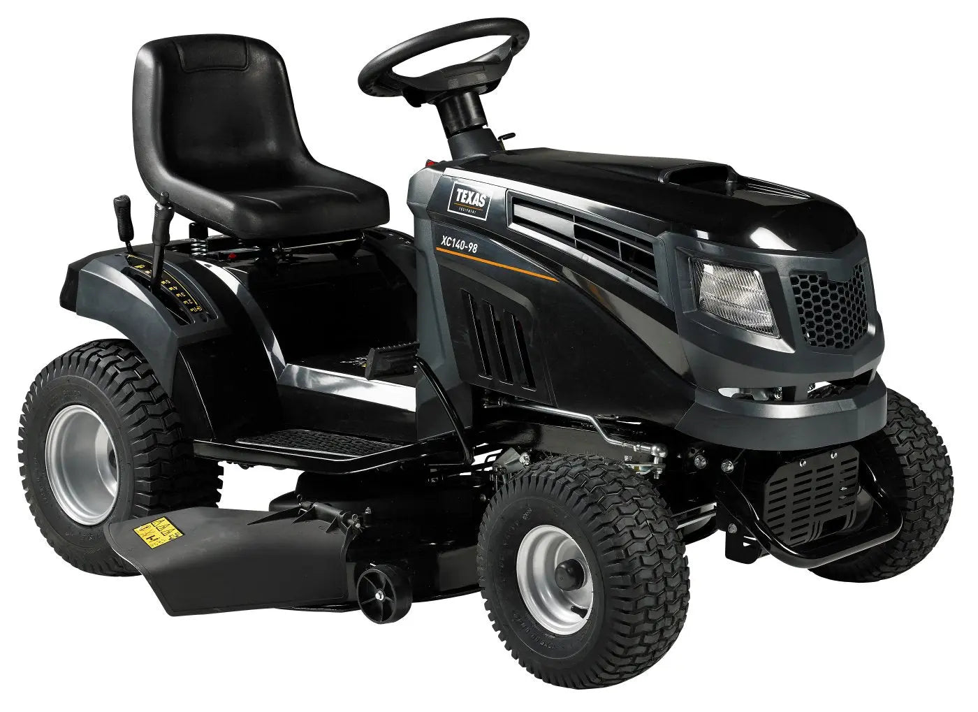 Texas XC140-98 Rasentraktor mit Mulchkit – 98 cm Schnittbreite – 432 cm³ Benzinmotor – Aufsitzmäher