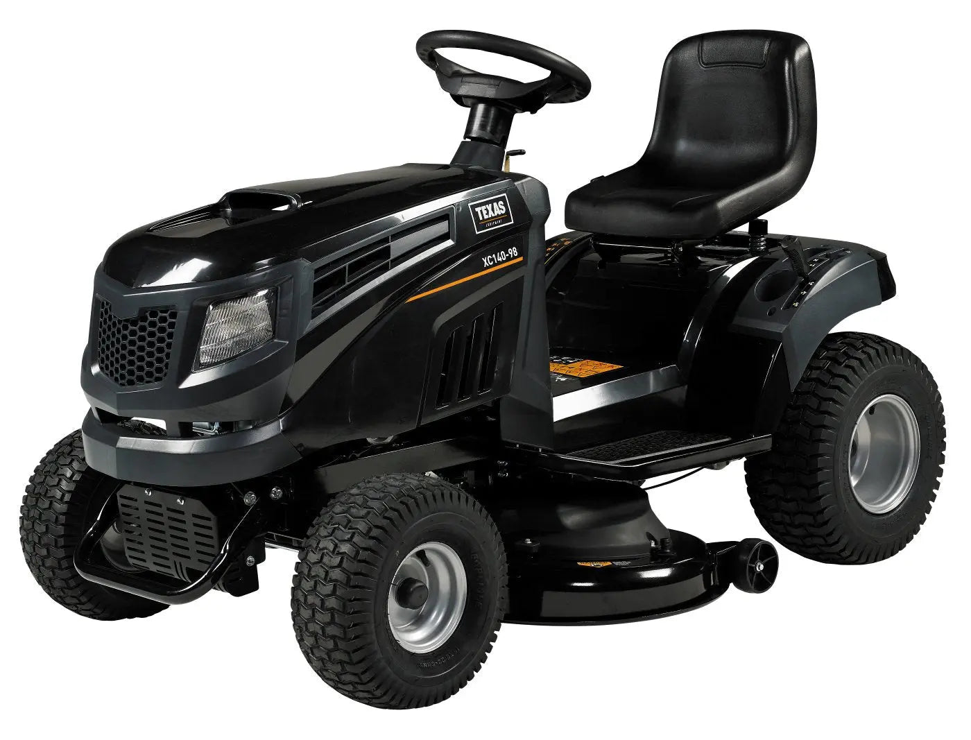 Texas XC140-98 Rasentraktor mit Mulchkit – 98 cm Schnittbreite – 432 cm³ Benzinmotor – Aufsitzmäher
