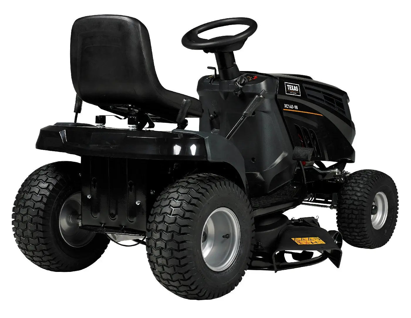 Texas XC140-98 Rasentraktor mit Mulchkit – 98 cm Schnittbreite – 432 cm³ Benzinmotor – Aufsitzmäher