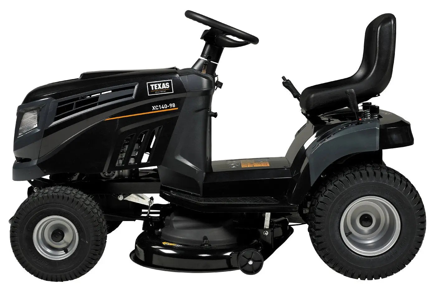 Texas XC140-98 Rasentraktor mit Mulchkit – 98 cm Schnittbreite – 432 cm³ Benzinmotor – Aufsitzmäher