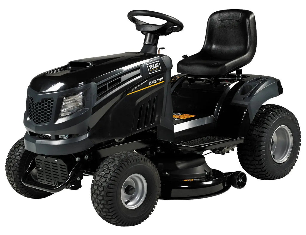 Texas XC160-108H Aufsitzmäher – 108 cm Mähdeck – Hydrostatgetriebe – inkl. Mulchkit – Benzin-Rasentraktor